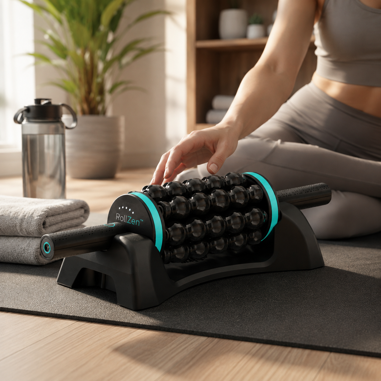 RollZen on its stand during a home floor session